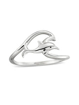 Gliding Dolphin Ring - Silver RINGS MIDSUMMER STAR 