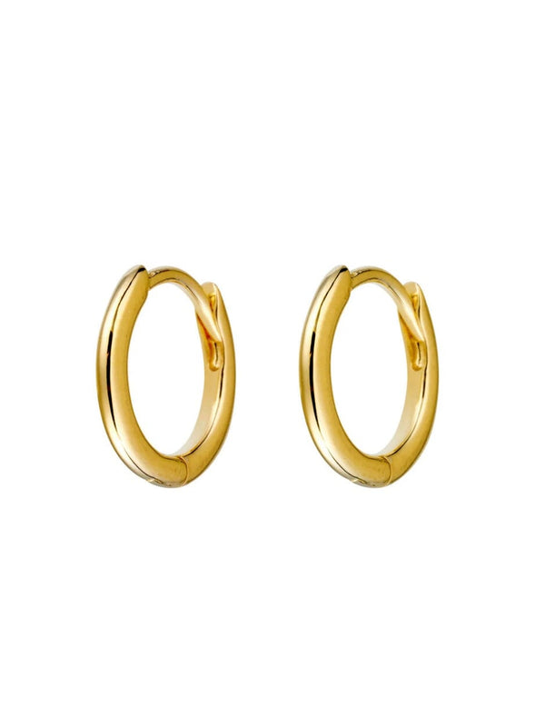 Micro Round Huggie 10mm 18K - Gold EARRINGS MIDSUMMER STAR 