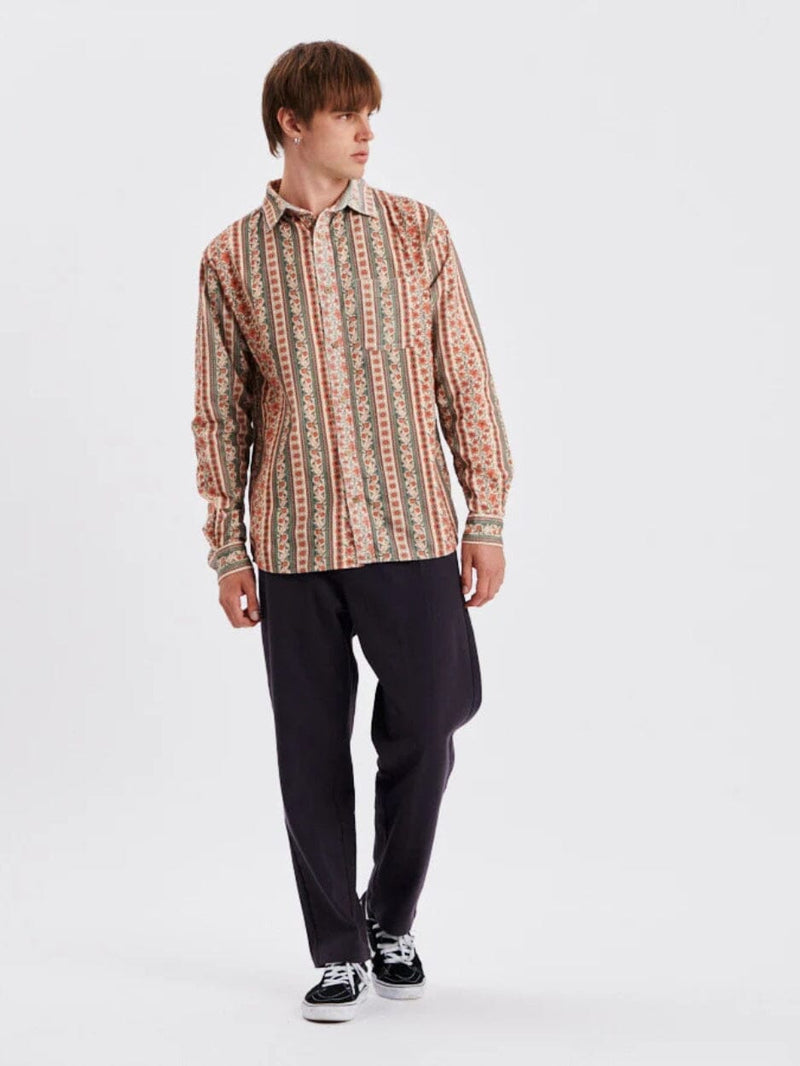 Tony Ls Cord Shirt - Ecru LONG SLEEVE CRITICAL SLIDE 