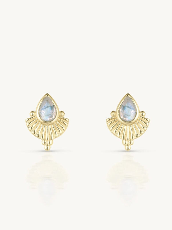 Venus Moonstone Gold Earrings EARRINGS TONIMAY 