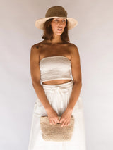 Polly Short Brim Hat - Natural BUCKET HAT HOBO AND HATCH 