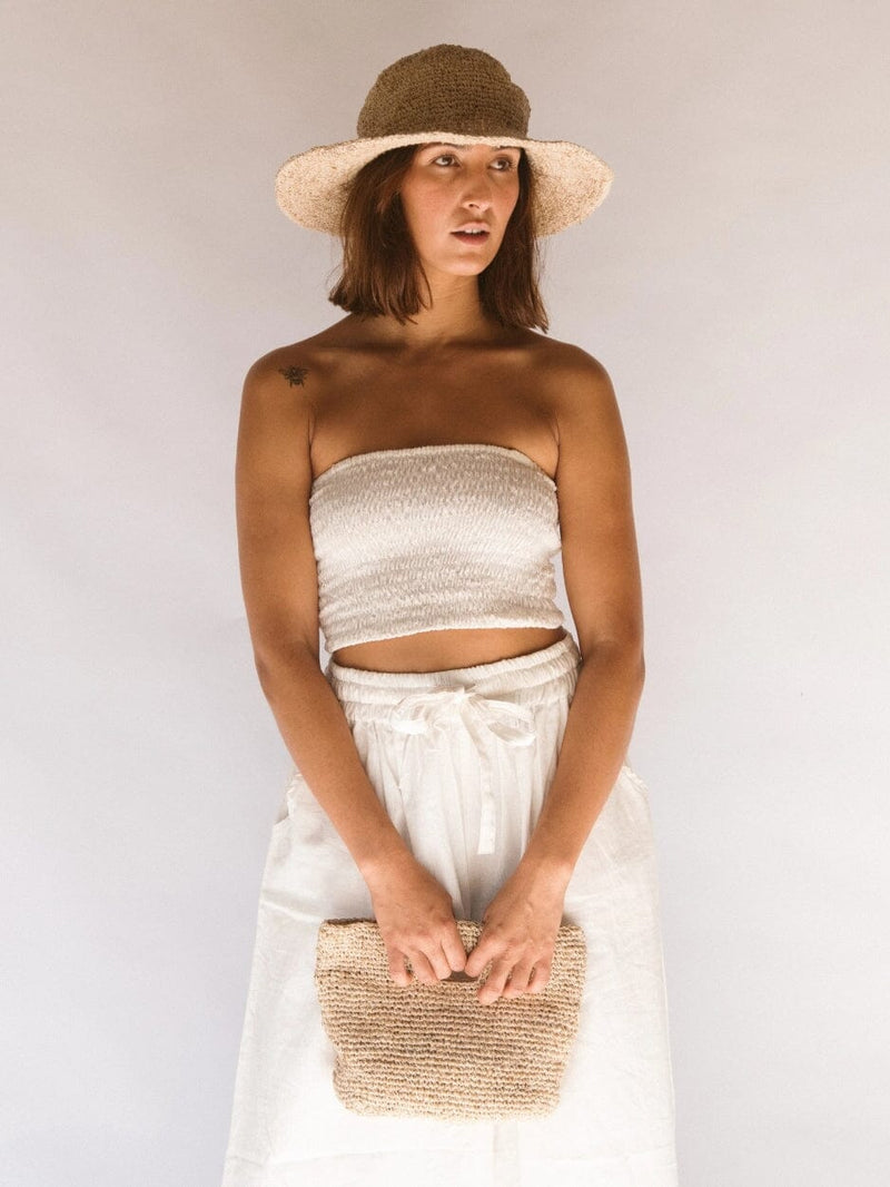 Polly Short Brim Hat - Natural BUCKET HAT HOBO AND HATCH 