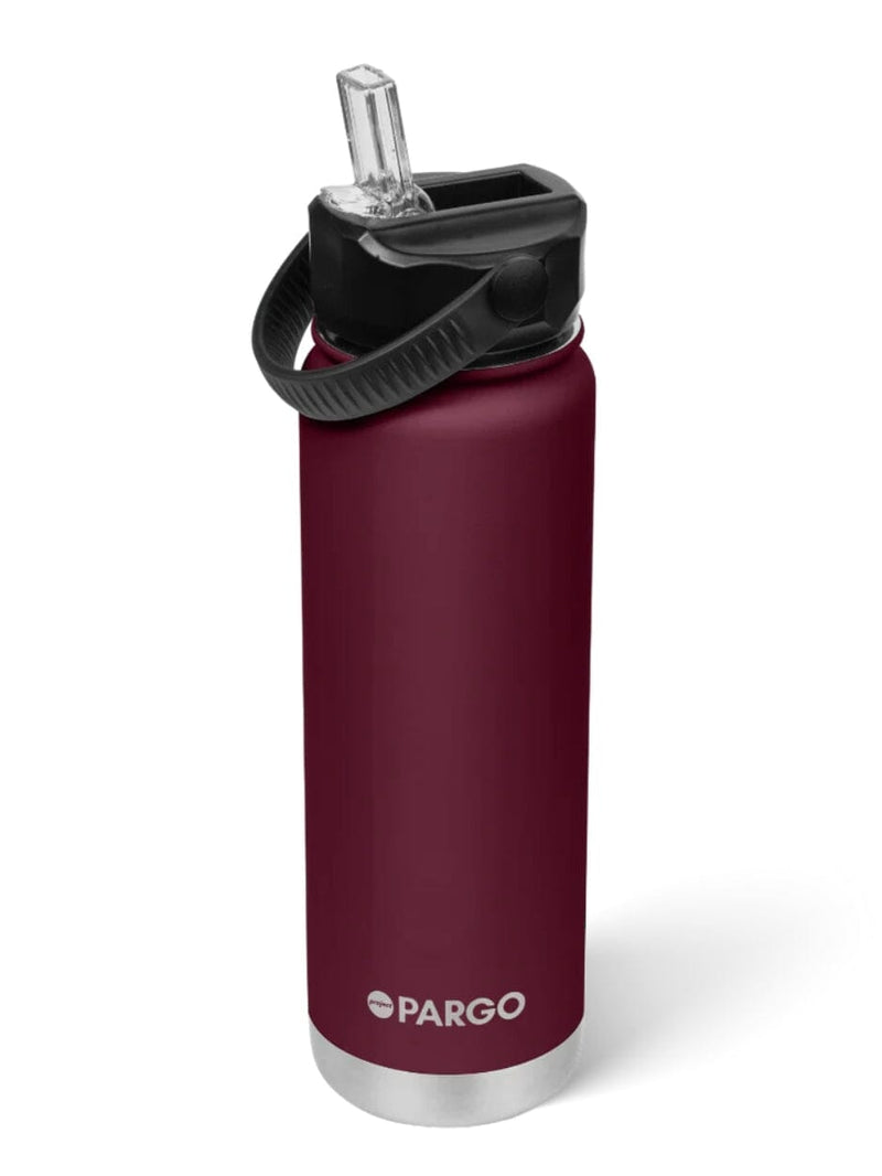 750mL Insulated Bottle w/ Straw Lid From Project Pargo BPA and Toxic Free - Wild Cherry DRINK BOTTLE PROJECT PARGO 