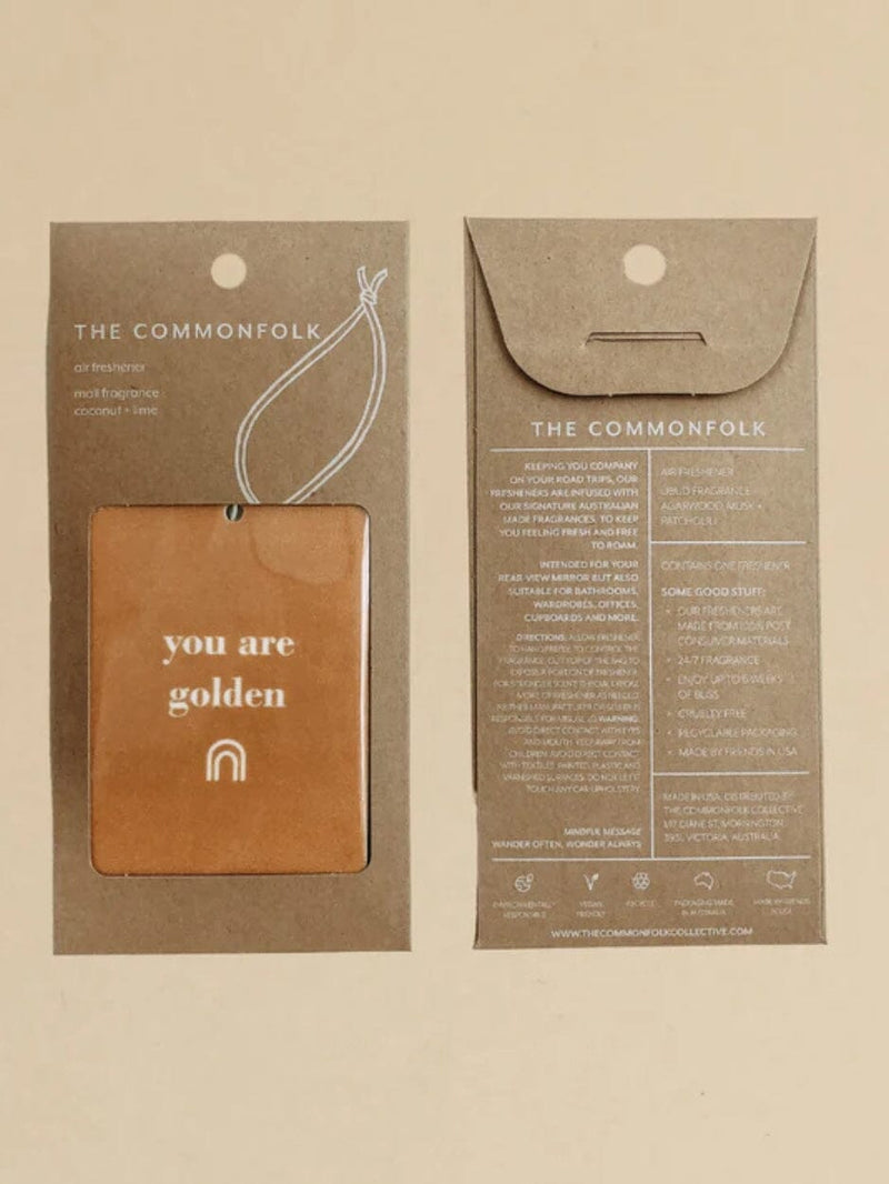 "You Are Golden" Air Freshener AIR FRESHENER COMMONFOLK COLLECTIVE 