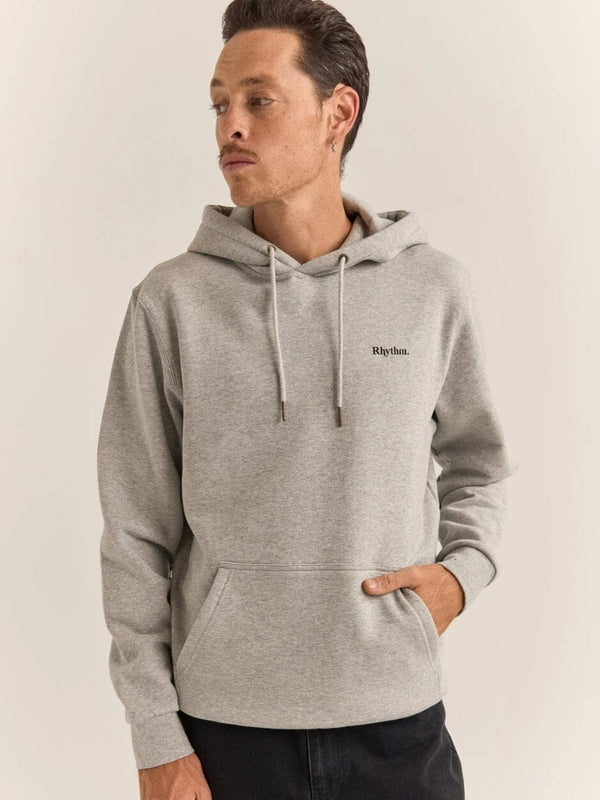 Brand Fleece Hood - Grey heather JUMPER RHYTHM 
