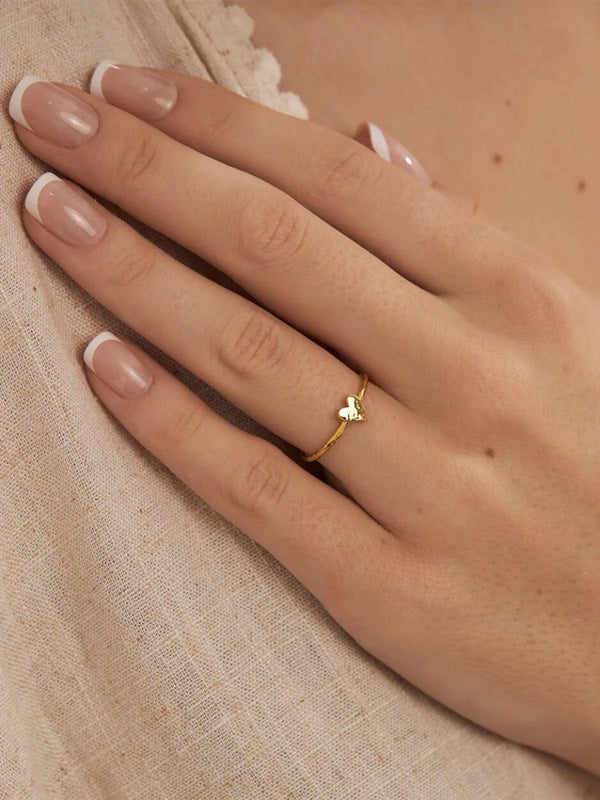 Aphrodite Heart Ring - Gold RINGS MIDSUMMER STAR 