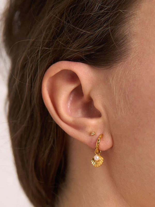 Seaside Ethereal Gold Huggies EARRINGS MIDSUMMER STAR 