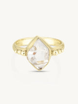 Herkimer Diamond Gold Ring RINGS TONIMAY 