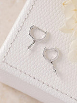 Cosmic Dagger Huggies - Silver EARRINGS MIDSUMMER STAR 