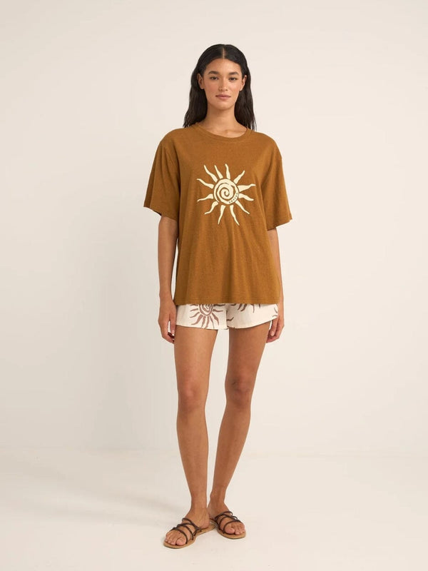 Seafarer Oversized T-Shirt - Brown T-SHIRT RHYTHM 