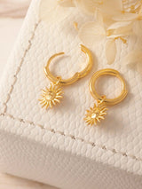 Sunbeam Gold Huggies EARRINGS MIDSUMMER STAR 