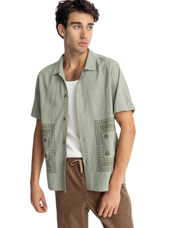 Guerrero Ss Shirt - Sage BUTTON UP RHYTHM 