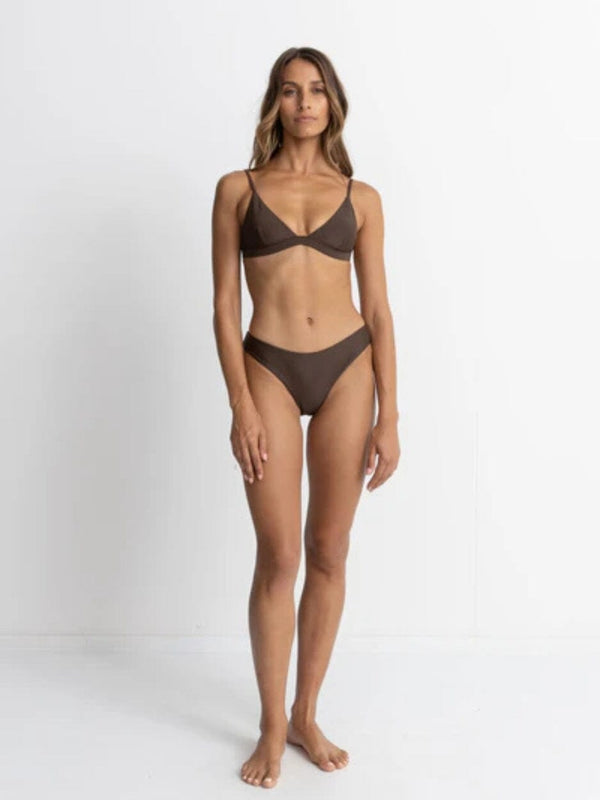 Classic Bralette Top - Chocolate SWIM TOP RHYTHM 