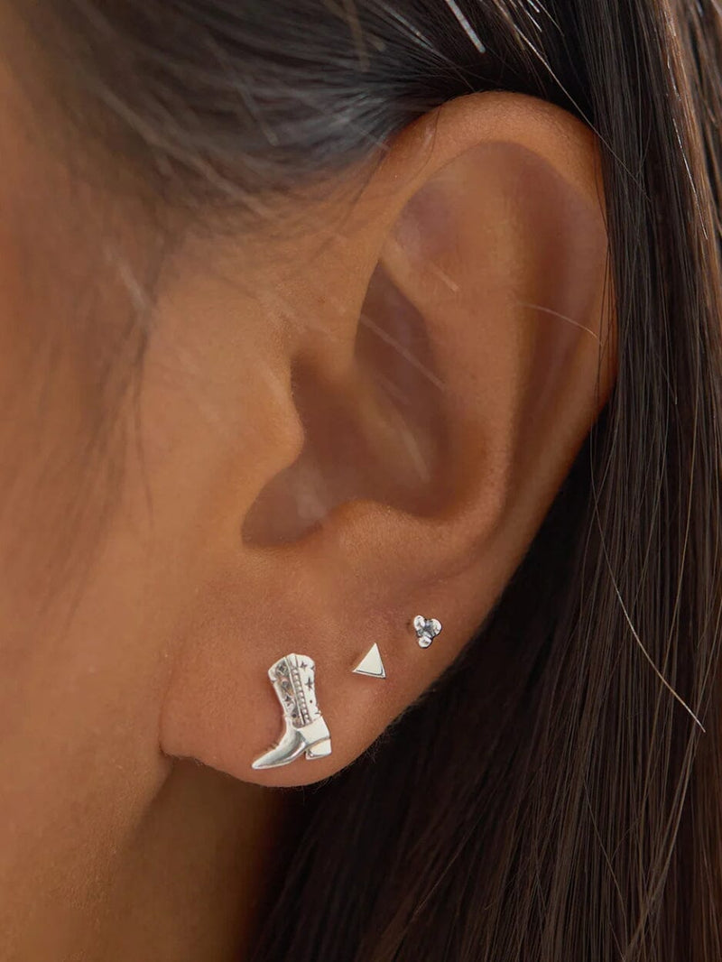 Cowgirl Boots Studs - Silver EARRINGS MIDSUMMER STAR 
