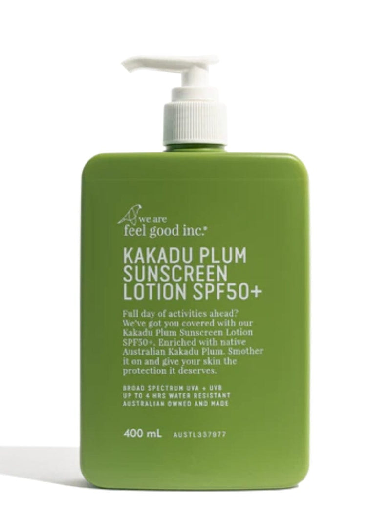 Kakadu Plum Sunscreen 400ml SPF50+ SUNSCREEN WE ARE FEEL GOOD INC 