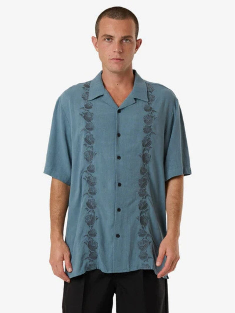 All Relatable Bowling Shirt - Stormy Sea BUTTON UP THRILLS 