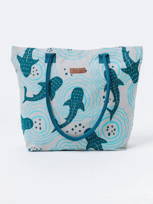 Shark Ripples Beach Tote TOTE BAG SAND CLOUD 