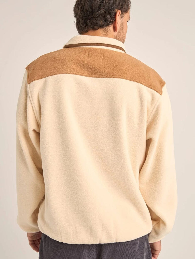 Alder Half Zip Pull Over - Latte JUMPER RHYTHM 