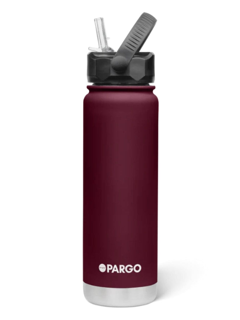 750mL Insulated Bottle w/ Straw Lid From Project Pargo BPA and Toxic Free - Wild Cherry DRINK BOTTLE PROJECT PARGO 