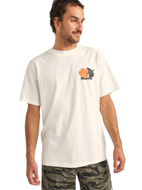 Tropic Radio Vintage Ss T-Shirt - White T-SHIRT RHYTHM 