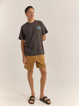 Textured Linen Jam - Tobacco SHORTS RHYTHM 