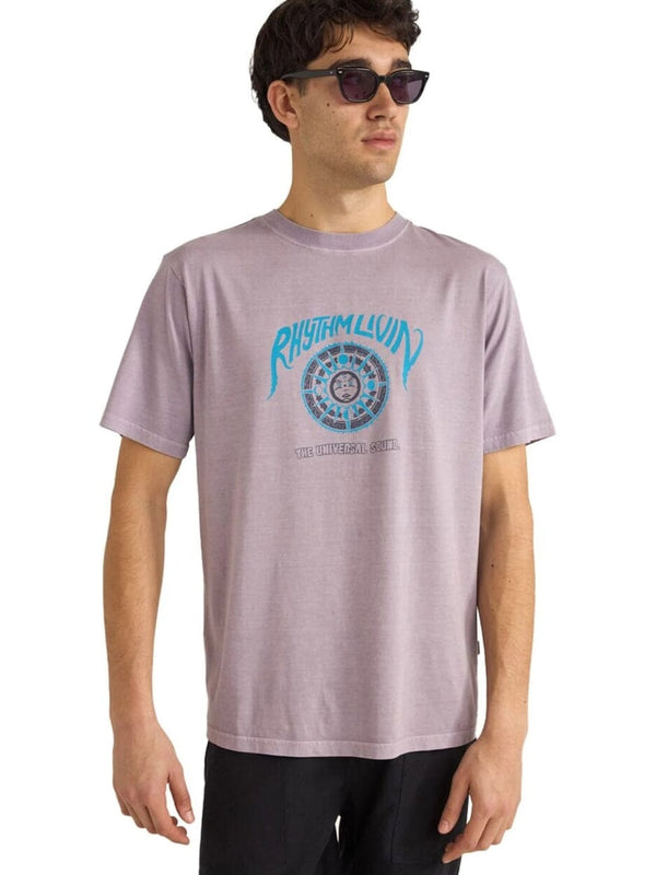 Universal Sound Vintage Men's S/S T-Shirt - Plum T-SHIRT RHYTHM 
