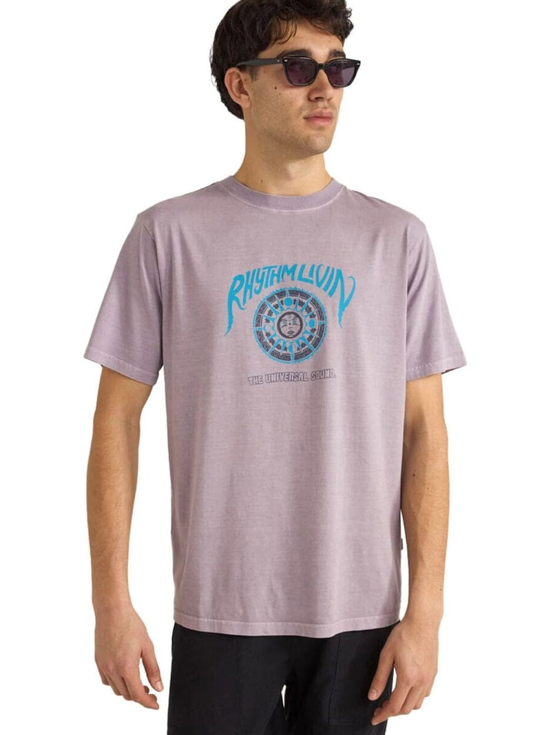Universal Sound Vintage Men's S/S T-Shirt - Plum T-SHIRT RHYTHM 