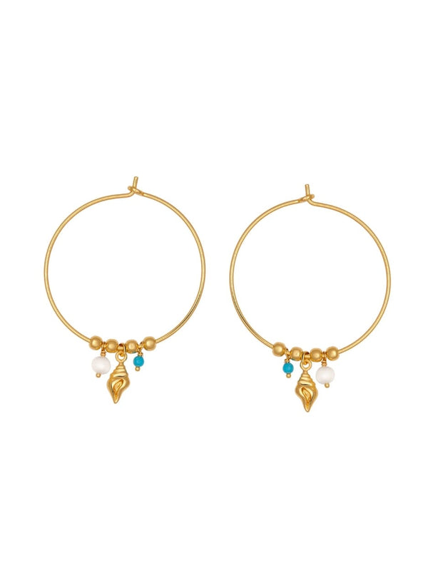 Oceania Gold Hoops EARRINGS MIDSUMMER STAR 