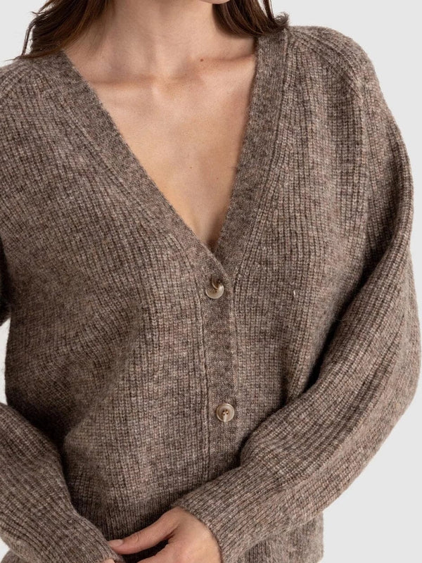 Quinn Knit Cardigan - Oatmeal JUMPER RHYTHM 