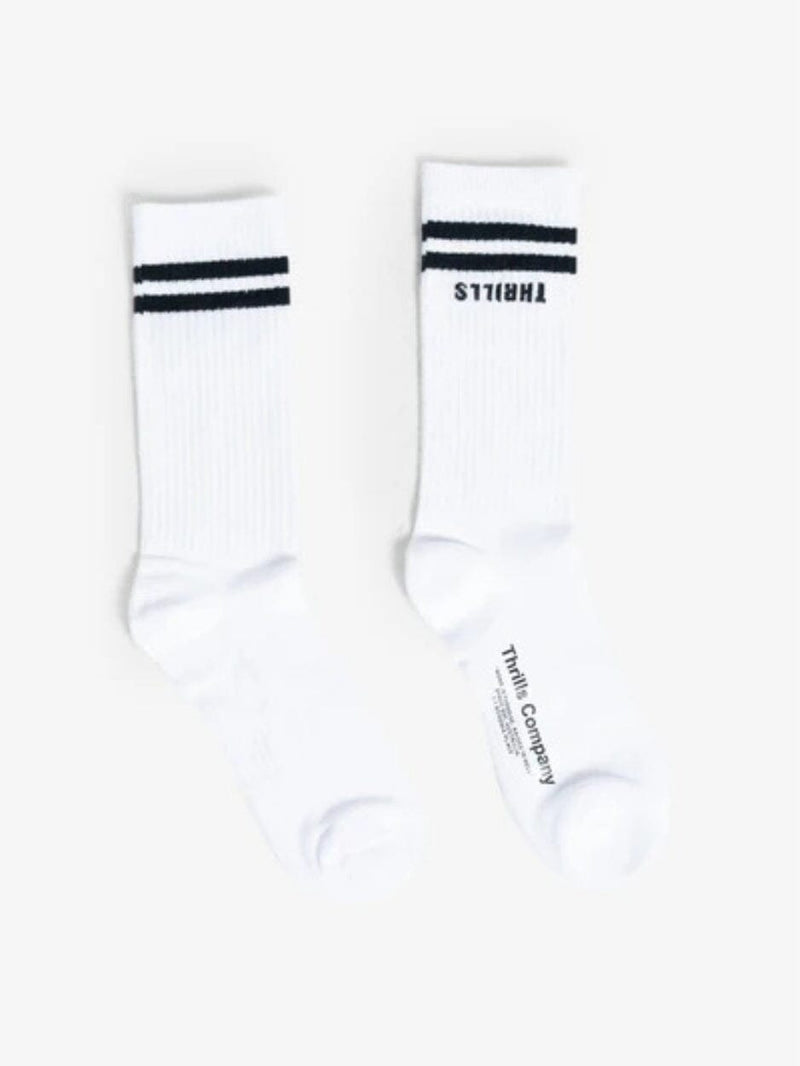 Minimal Thrills 5 Pack Sock - White SOCKS THRILLS 