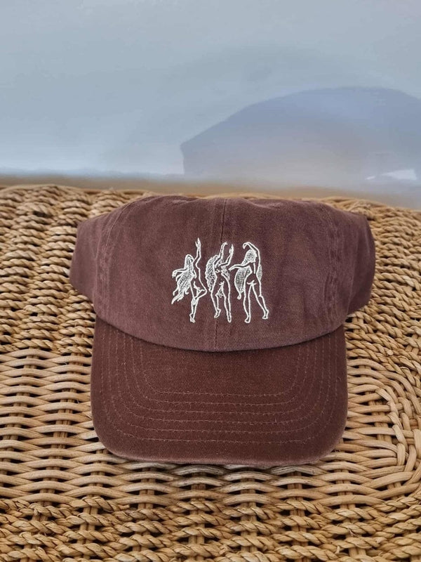 Unisex Recycled Cotton Embroidered Adjustable Cap - Chocolate CAPS PEOPLE4OCEAN 