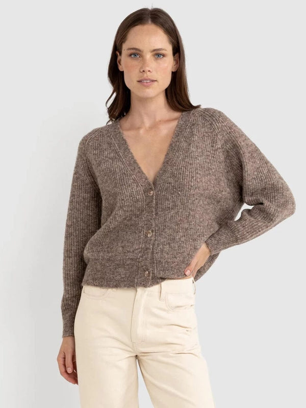 Quinn Knit Cardigan - Oatmeal JUMPER RHYTHM 