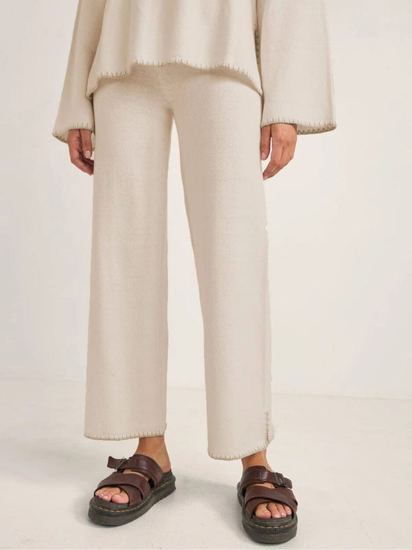 Bondi Knit Straight Leg Pant - Natural PANTS RHYTHM 