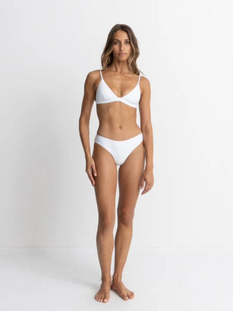 Classic Bralette Top - White SWIM TOP RHYTHM 