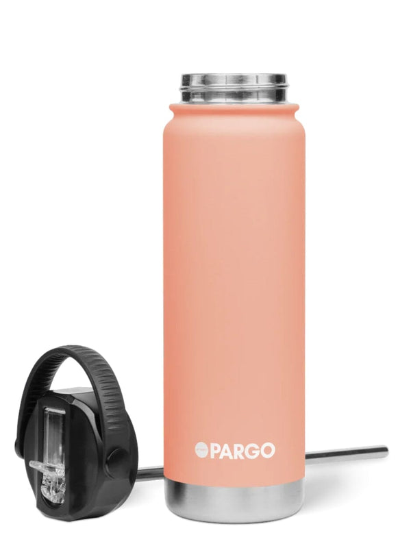 750mL Insulated Bottle w/ Straw Lid - Coral Pink DRINK BOTTLE PROJECT PARGO 