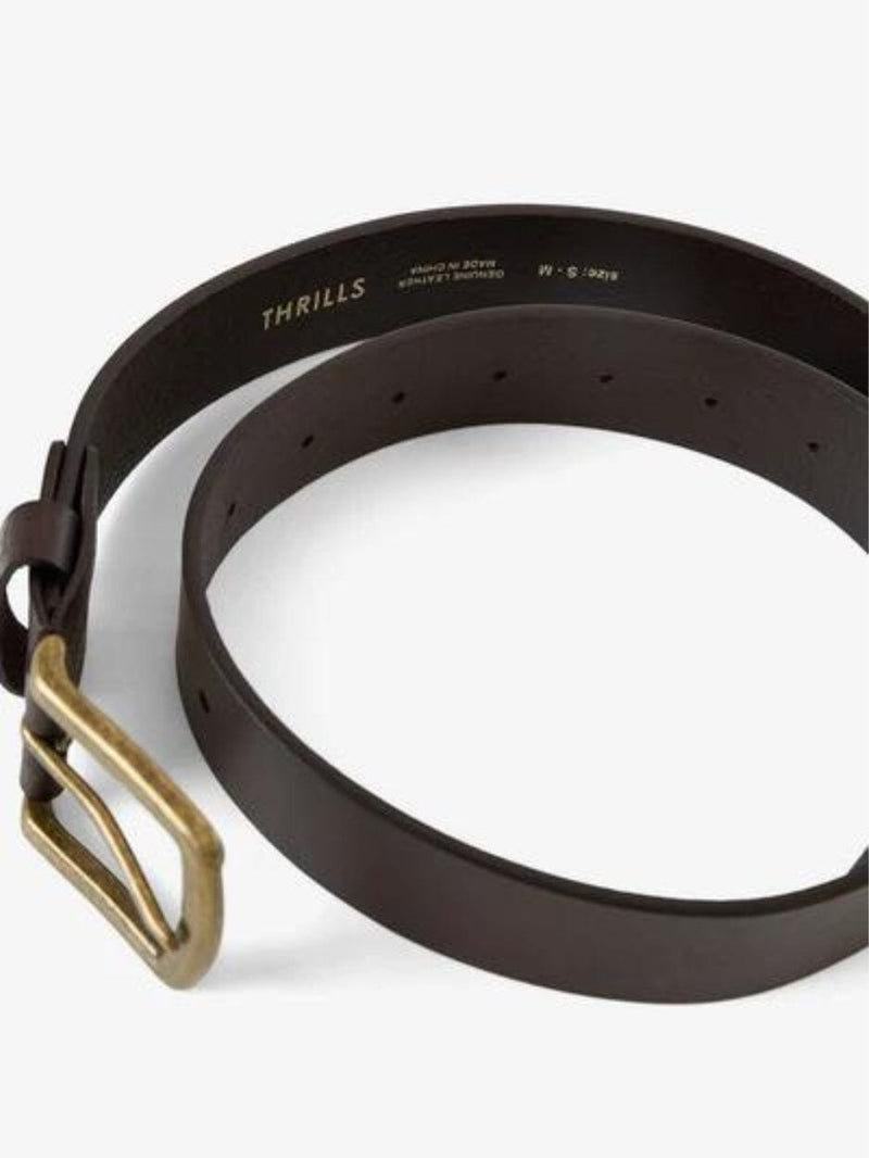 Thrills Leather Belt - Brown BELT THRILLS 