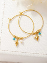 Oceania Gold Hoops EARRINGS MIDSUMMER STAR 