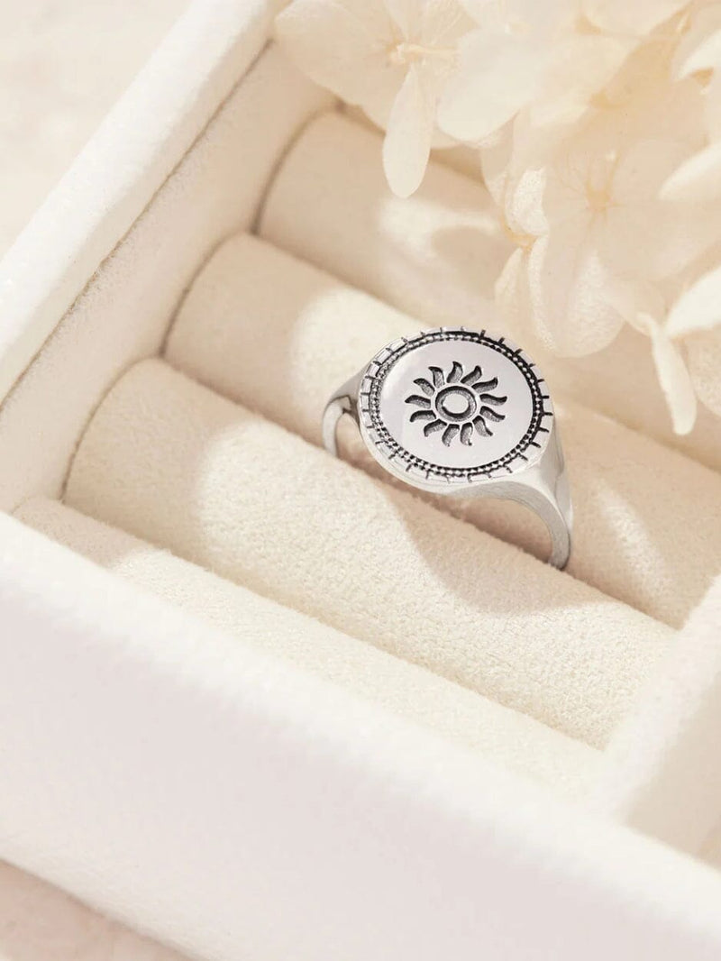 Solstice Signet Ring - Silver RINGS MIDSUMMER STAR 