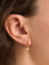 Sunbeam Gold Huggies EARRINGS MIDSUMMER STAR 
