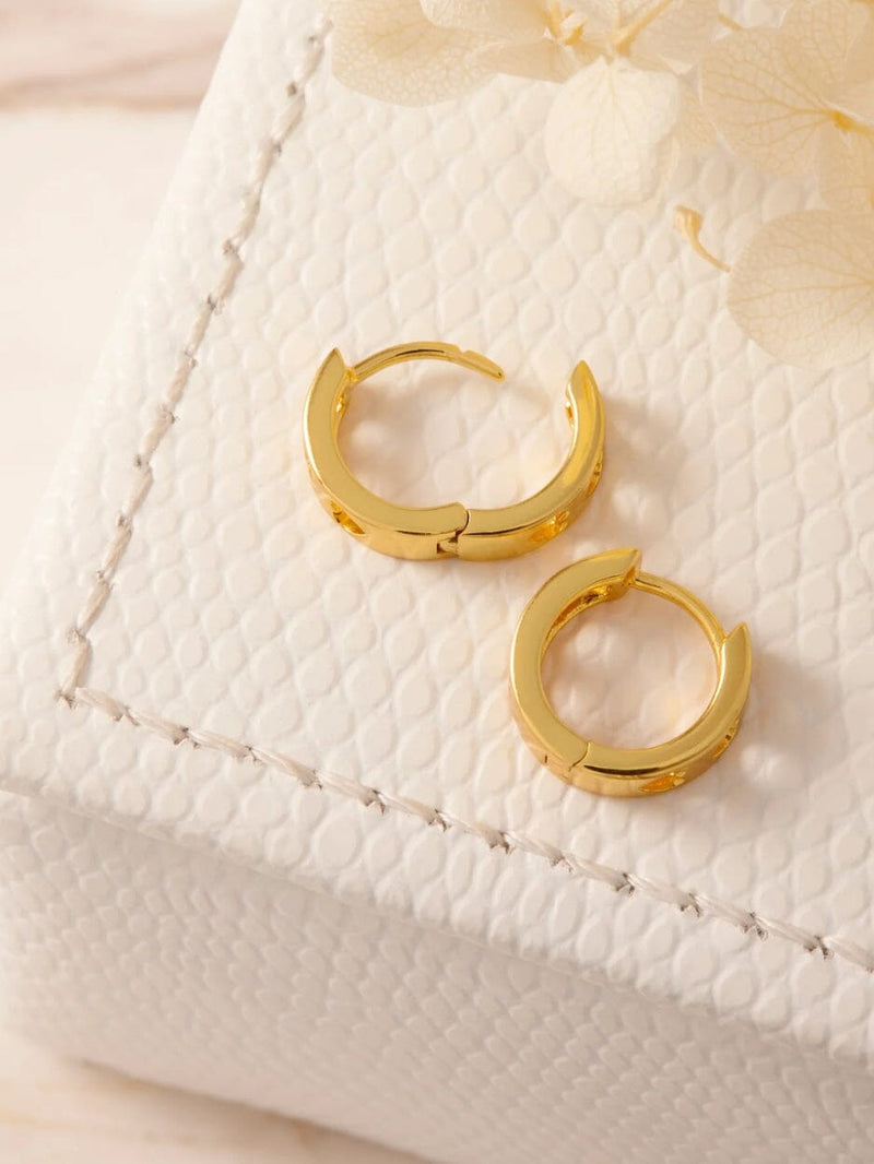 Heartfelt Gold Huggies EARRINGS MIDSUMMER STAR 