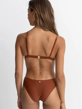 Classic Bralette Top - Rust SWIM TOP RHYTHM 