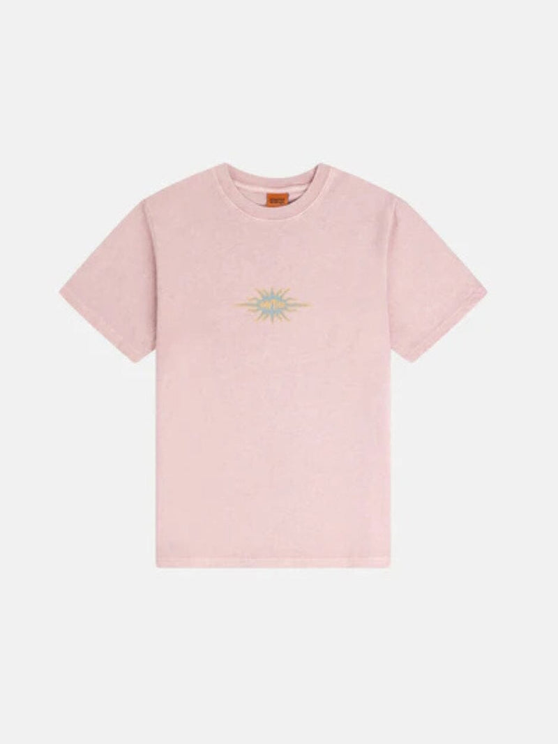 Flame Printed Vintage Ss T Shirt - Mauve T-SHIRT RHYTHM 