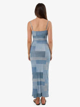 Shades Of Indigo Mesh Dress - Blue MAXI DRESSES THRILLS 