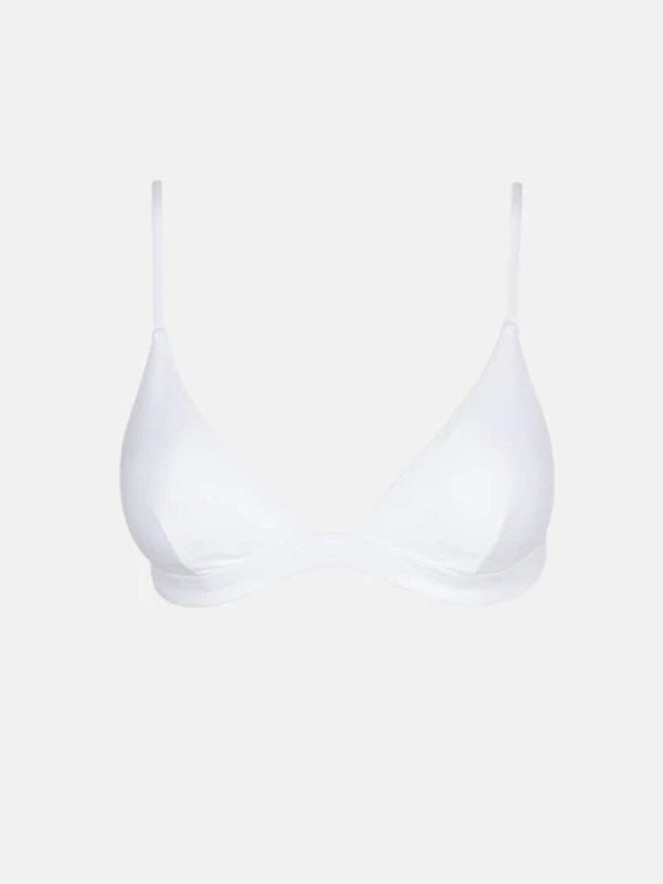 Classic Bralette Top - White SWIM TOP RHYTHM 