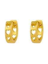 Heartfelt Gold Huggies EARRINGS MIDSUMMER STAR 