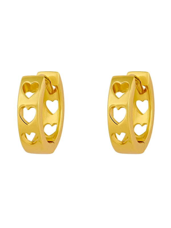 Heartfelt Gold Huggies EARRINGS MIDSUMMER STAR 