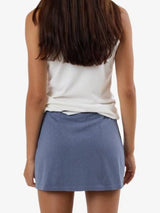 Hemp Wrap Mini Skirt - Folkstone Grey SKIRTS THRILLS 