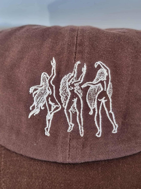 Unisex Recycled Cotton Embroidered Adjustable Cap - Chocolate CAPS PEOPLE4OCEAN 