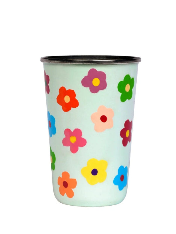 Large Tumbler // Daisies - Pistachio CUPS | MUGS PICNIC FOLK 