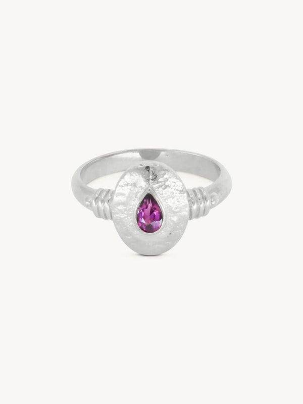 Esme Rhodolite Ring - Silver RINGS TONIMAY 